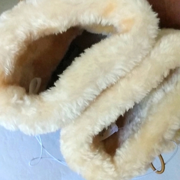 US SPORT GIRLS LEOPARD FAUX FUR ANKLE BOOTIES SIZE 2 NWOT - Picture 7 of 11